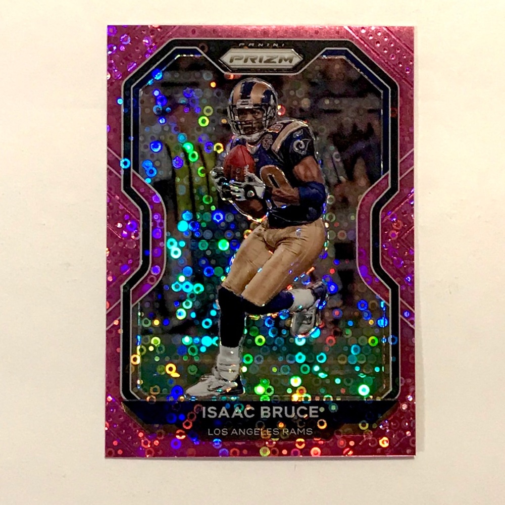 Isaac Bruce 2020 15/15 panini pink disco prizm